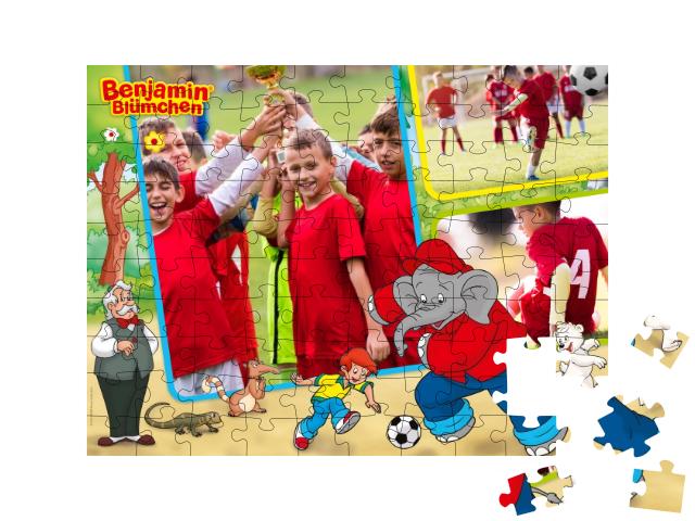 „Fußball“ in Querformat Collage